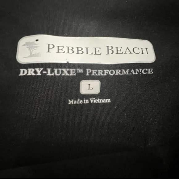 PEBBLE BEACH DRY LUX PERFORMANCE black tennis skort with back ruffle size large - Picture 3 of 6